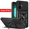 Hülle Für Realme GT Neo 5 Hülle Schiebbarer Kamerablenden-Schutzring Ständer Rückabdeckung für Xiaomi Realme GT Neo 5 Rüstung Funda