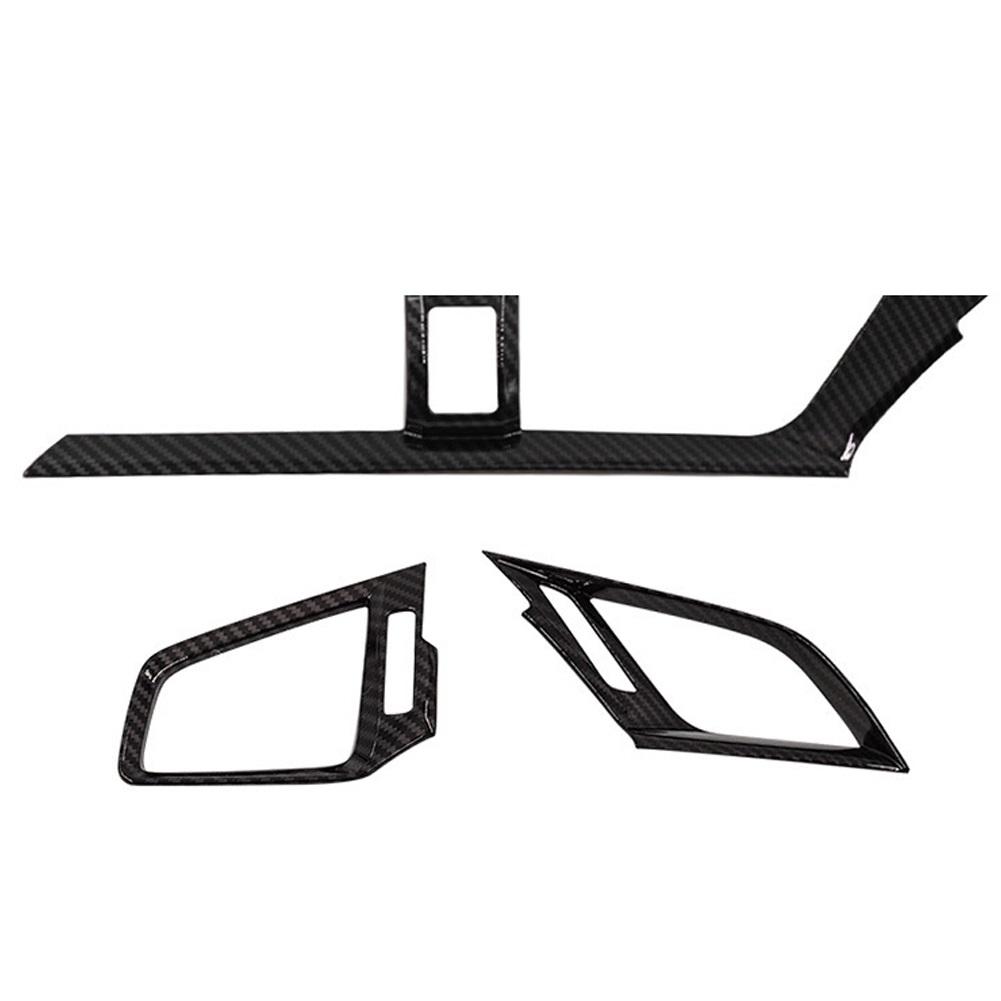 3Pcs Carbon Fiber Car Dashboard AC Air Vent Outlet Cover Trim Frame for Honda Civic Sedan 2016 2017 2018 2019 2020 2021