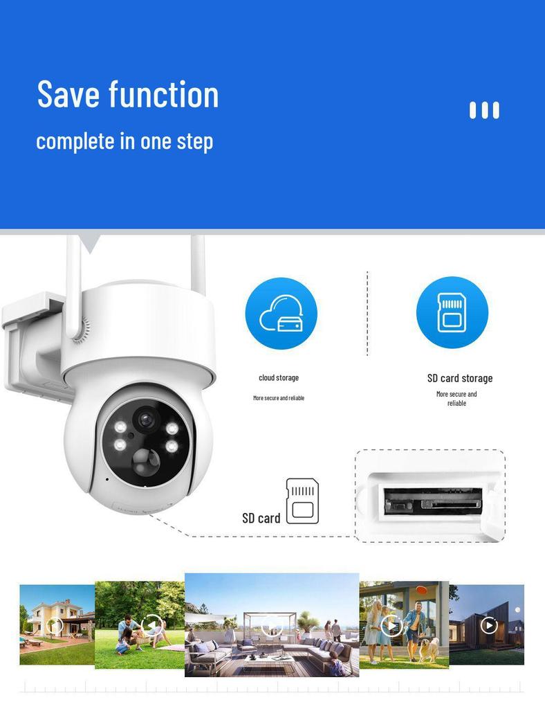 ICSEE Solar-Powered Remote Home Camera with Ultra-Long Standby and No Plug Required