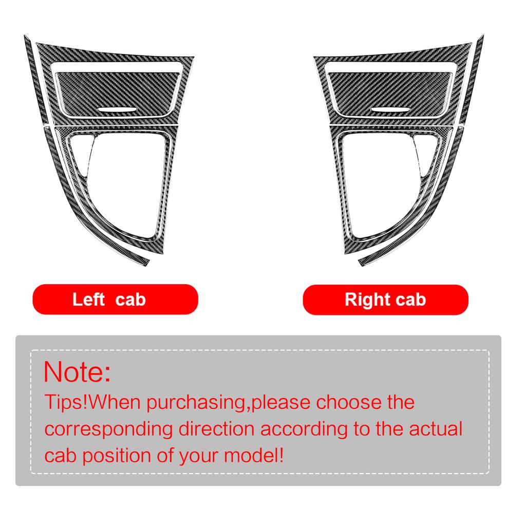 For BMW 1 Series E81 E82 E87 E88 2008-2013 Accessories Carbon Fiber Car Gear Shift Panel Side Strip Storage Box Frame Sticker