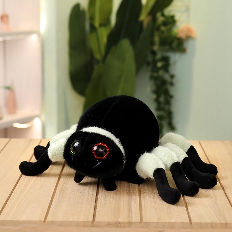 Simulation Spider Plush Toy Doll Creative Black Spider Trick Doll Ornament