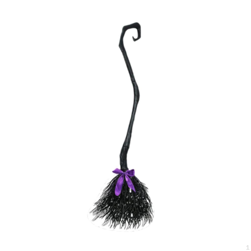 Escoba de bruja, accesorios de escoba voladora, accesorio malvado de mago, decoración de Halloween