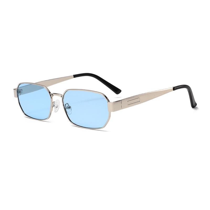 2320 Small Square Metal Sunglasses - UV400 Protection Retro Chic Sun Glasses for Men and Women, European American Fashion 509333