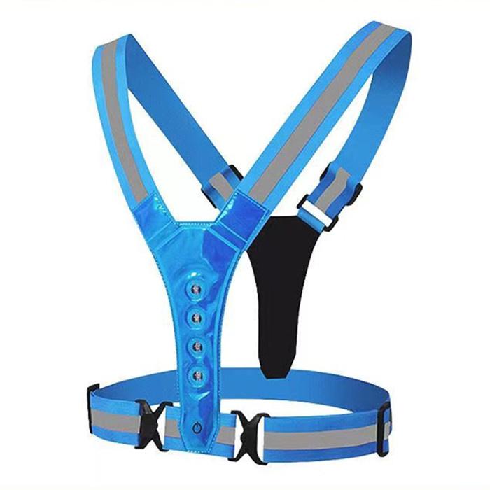 Outdoor Running Jogging Cycling Walking Flashing LED Lights Belt High Visibility Led Safety Vest General&EF-SV105