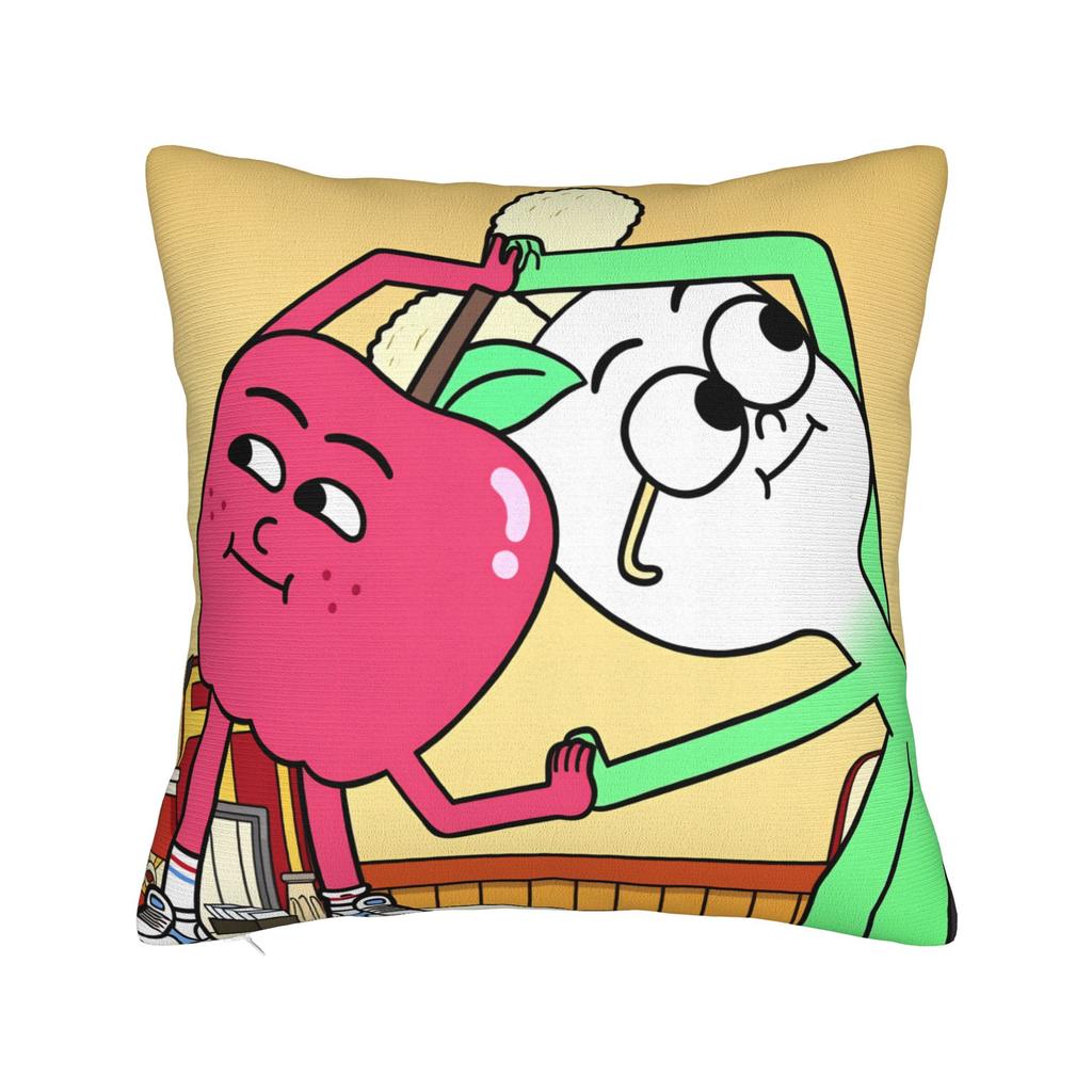 Apple and Onion Pillow Cover Comfy Cushion Cover Funny Pillow Case For Office Car Home Decor