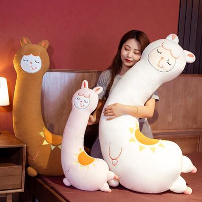 1pc 70 /100cm Lovely  Alpaca Plush Toys Cute  Sleeping Pillow Stuffed Animal Dolls For Children Baby Birthday Gift