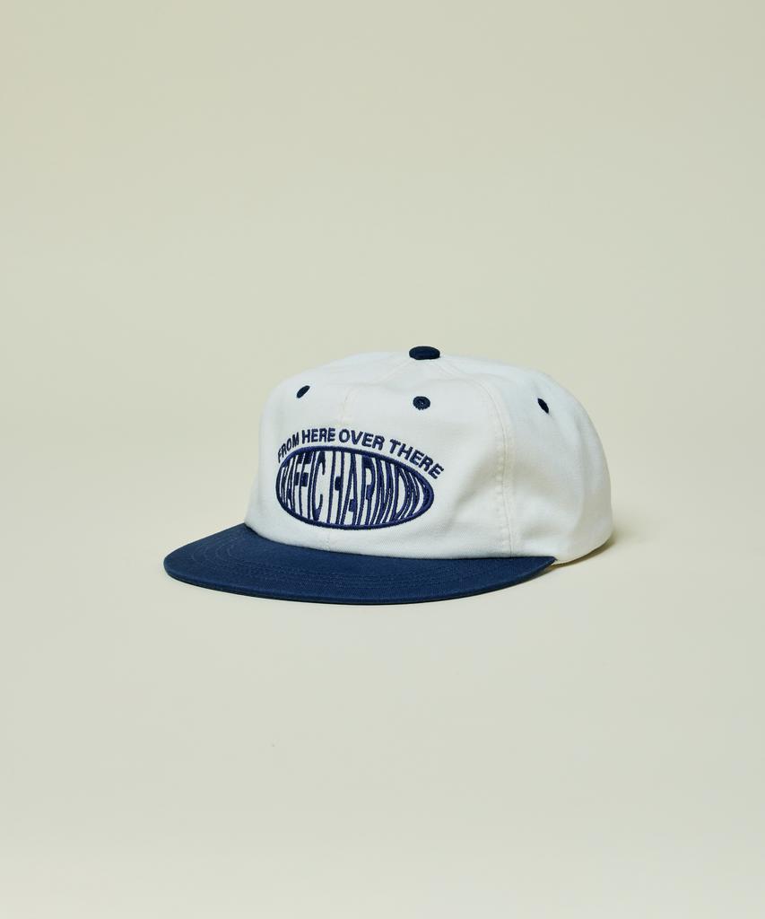 Teulaepighamoni Round Logo Trucker Hat_Navy