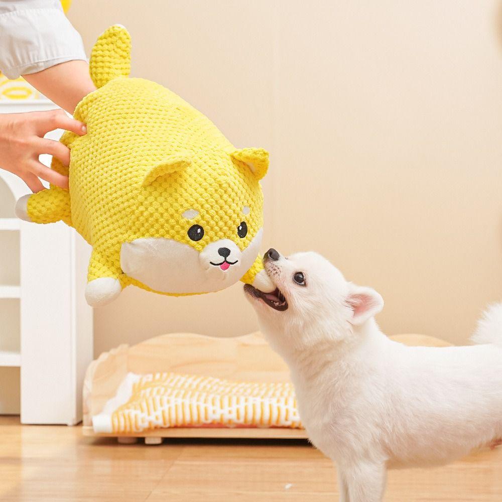 Bite-resistant Pet Squeeze Sound Toy Speak Up Pet Chew Plush Toy Squeaky Dog Toy  Tug-of-war Game