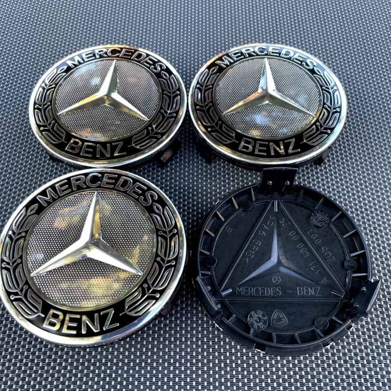 4 szt. 75 mm A1714000025 Dekielki do felg Piasty do Mercedes Benz W176 W177 W204 W205 W212 W213 W206 X156 X253 W117 Części samochodowe