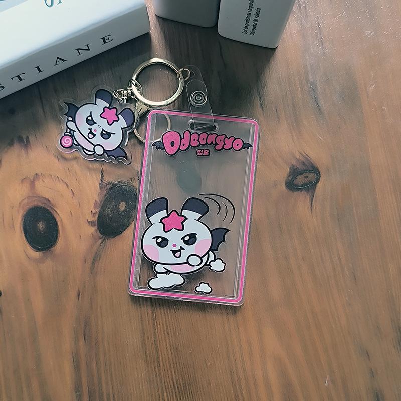 Aniteez Card Holder Keychain Keyring Acrylic Characters Photocard Sleeves Hongjoong Seonghwa Yunho Yeosang Keychain