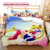 Sailor Moon Sailor Moon Duvet Cover & Pillowcases, Sailor Moon Fan Bedroom Bedding, Perfect Gift.chl