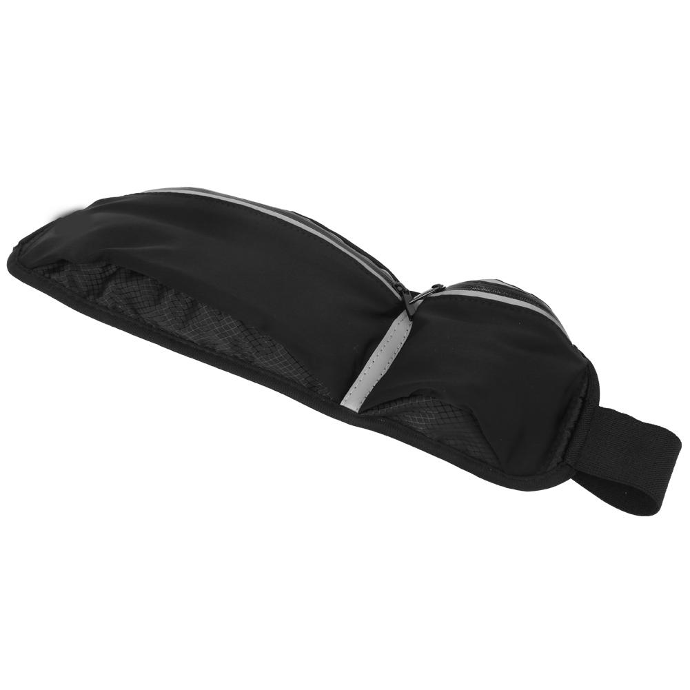 Sports Waist Bag Multifunction Outdoor Waterproof Largecapacity Belt Bag Running(Black Size)