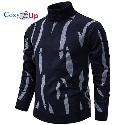 Men's Thickened and Fluffy High-Collar Pullover Sweater