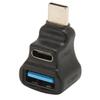 PD 100W Charging Type C Splitter Adapter 8K Video 20Gbps Dual Female Adapter  For Steam Deck