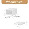 Stackable Shoe Organizer with Clear Viewing Panel Foldable Footwear Storage Rack Dustproof Shoe Case Dorm Room Essential