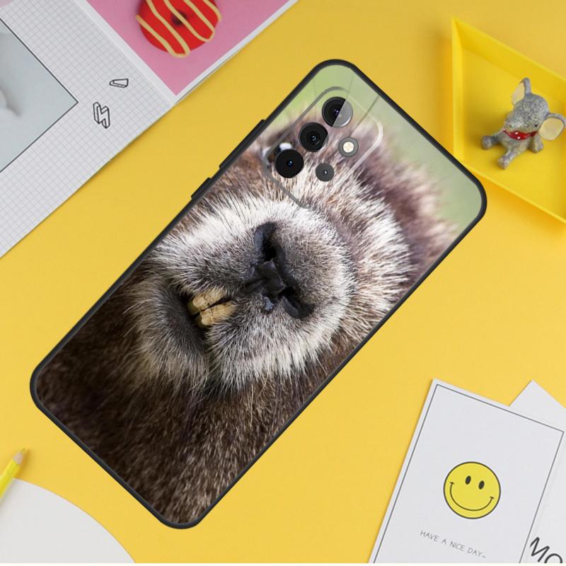Animal Beaver Case For Samsung Galaxy A15 A17 A54 A34 A14 A13 A23 A33 A53 A52 A32 A12 A56 A36 A16 A35 A55