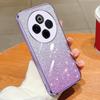 KEYSION Luxury Plating Glitter Phone Case for IQOO Z10 5G Transparent Soft TPU Shockproof Back Cover for IQOO Z10