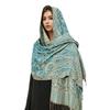 Imitation Cashmere Scarf Ethnic Style Scarf Shawl Cashew Flower Light Luxury High-End Fringed Scarf