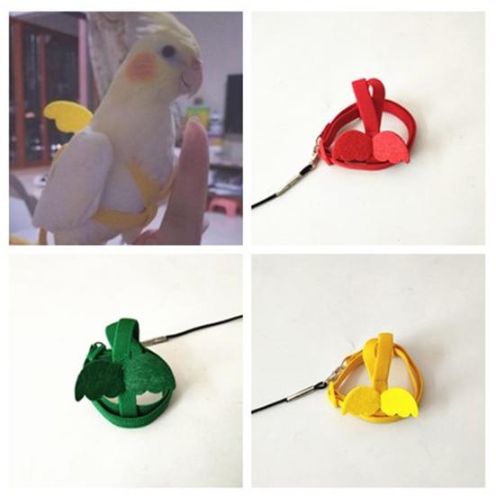 Yousheng Long Cable Bird Harness Decorative Lightweight Parakeet Parrot Vest Rope for Bird