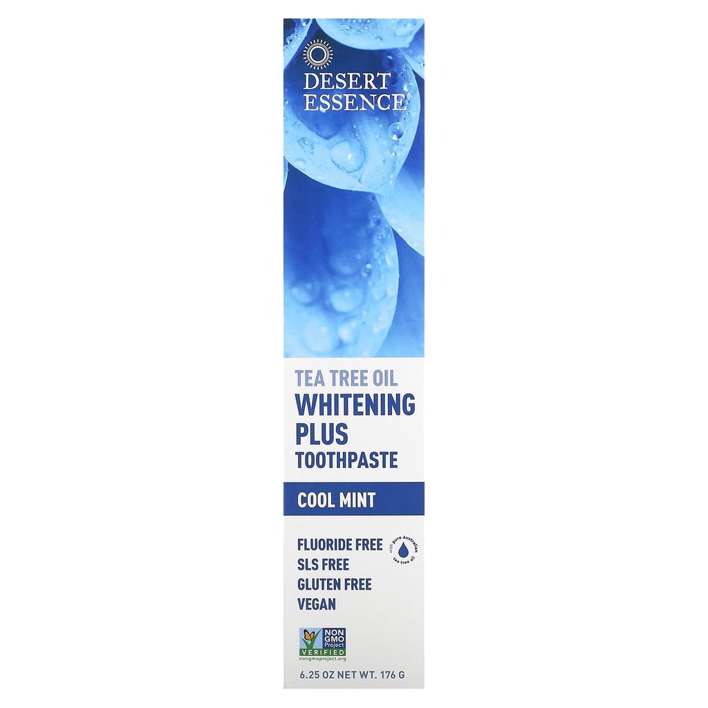 Tea Tree Oil Whitening Plus Toothpaste, Cool Mint, 6.25 Oz (176 G)