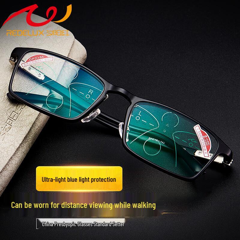 E9010 Progressive Multifocal Anti-Blue Light Reading Glasses 150 degrees