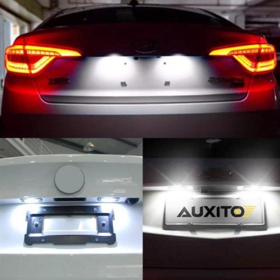 White Plate LED Lamps License Lights For E60 E39 E70 BMW E90 E92 F10 Error Free