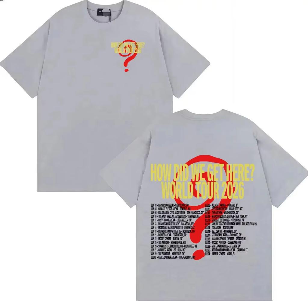 Streetwear Louis Tomlinson How Die We Get Here Double Sided Print Tees Pure Cotton TShirts Hip Hop 2026 Tee Shirt Streetwear
