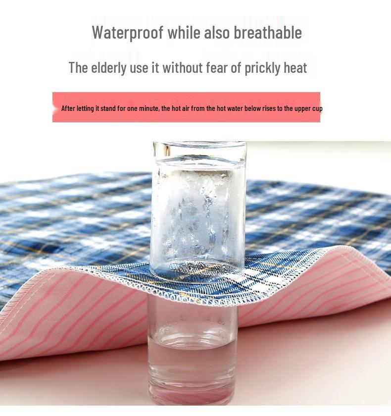 Waschbare wasserdichte Inkontinenzauflage für Erwachsene - Dicke, auslaufsichere Bettauflage für Pflegeheim & Bettlägerige Pflege