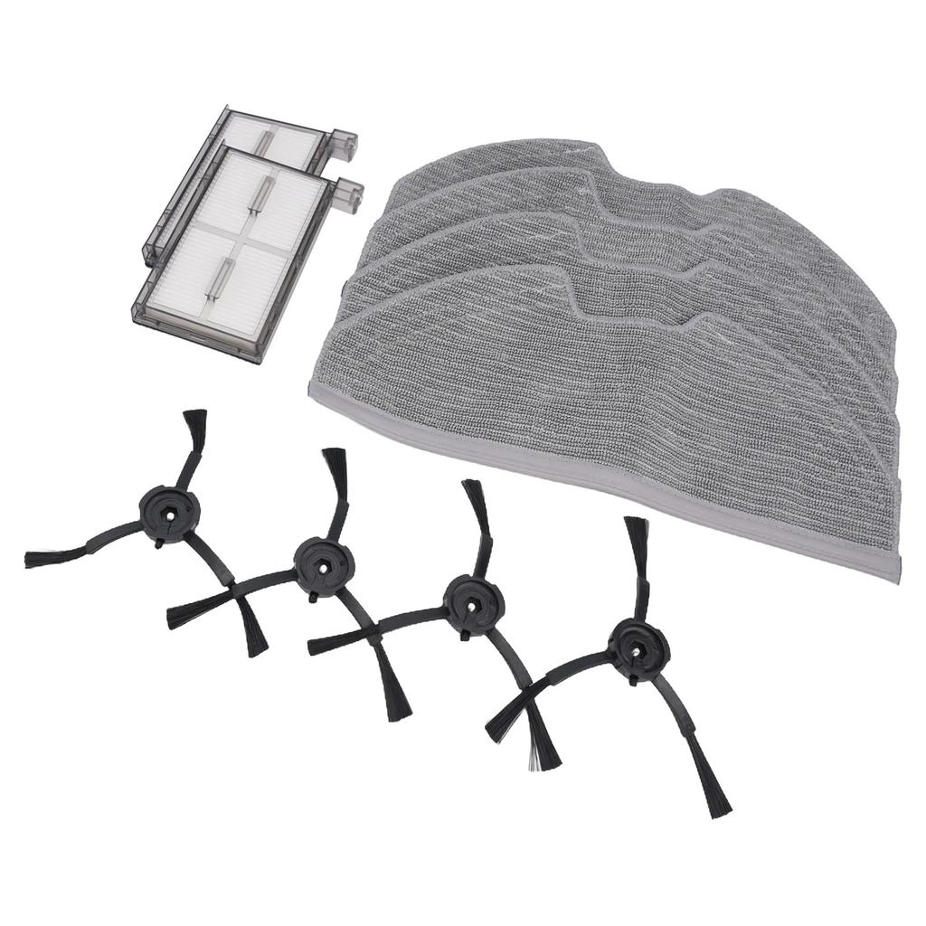 Side Brush Filter Mop Cloth Kit Plastic/ Nylon/ Microfiber/ Filter Paper For Eu-fy X8 Pro Serie X8 Pro SES Vacuum Cleaner