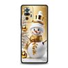 Christmas Snowman Phone Case Cover for Redmi 14C 10C Note 15 14 13 12 10 11 K40 Pro Plus 5G Shockproof Soft TPU Shell Funda Bag