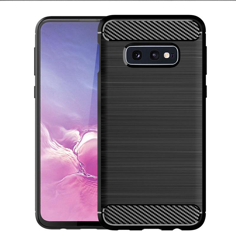 For Case Samsung Galaxy S10E Cover For Samsung S10E Coque Carbon Fibre Shockproof Bumper Soft TPU Case For Samsung S10E Fundas
