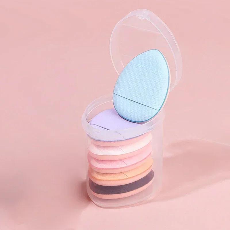 6/10Pcs Mini Finger Puff Foundation Small Air Cushion Powder Sponge Face Concealer BB Cream Cosmetic Applicator Makeup Tools