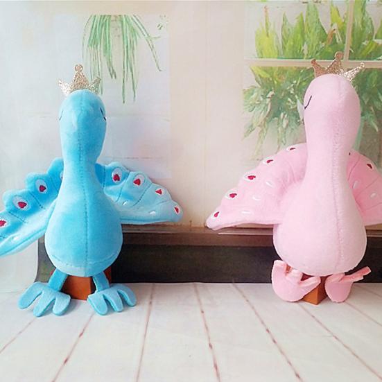 Schlüsselanhänger Lustig Bequeme Berührung Dekoration Ultraweich Cartoon Plüsch Bunt Pfau Rucksack Anhänger Geburtstagsgeschenk