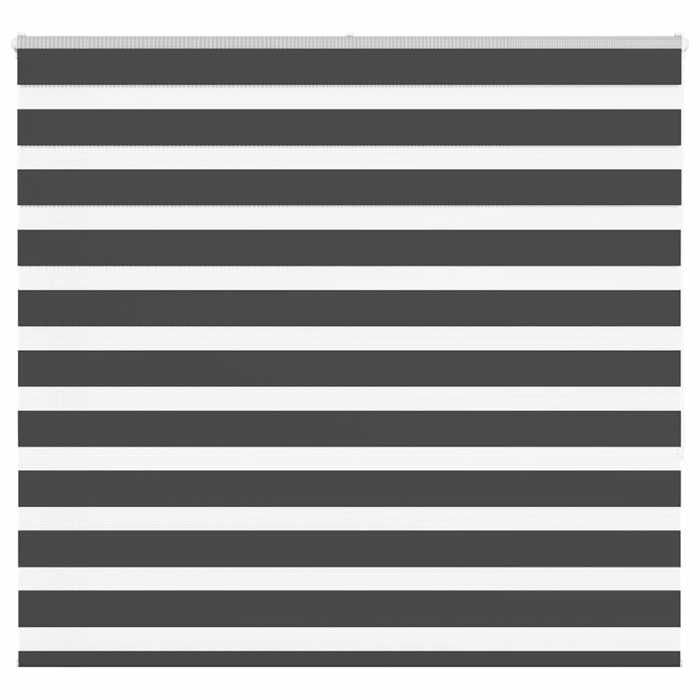 VidaXL Store Zèbre Noir 160x150 Cm Largeur Du Tissu 155,9 Cm Polyester, Store À Enrouleur Zébré, Store Zébré Pour Fenêtre, 4014247