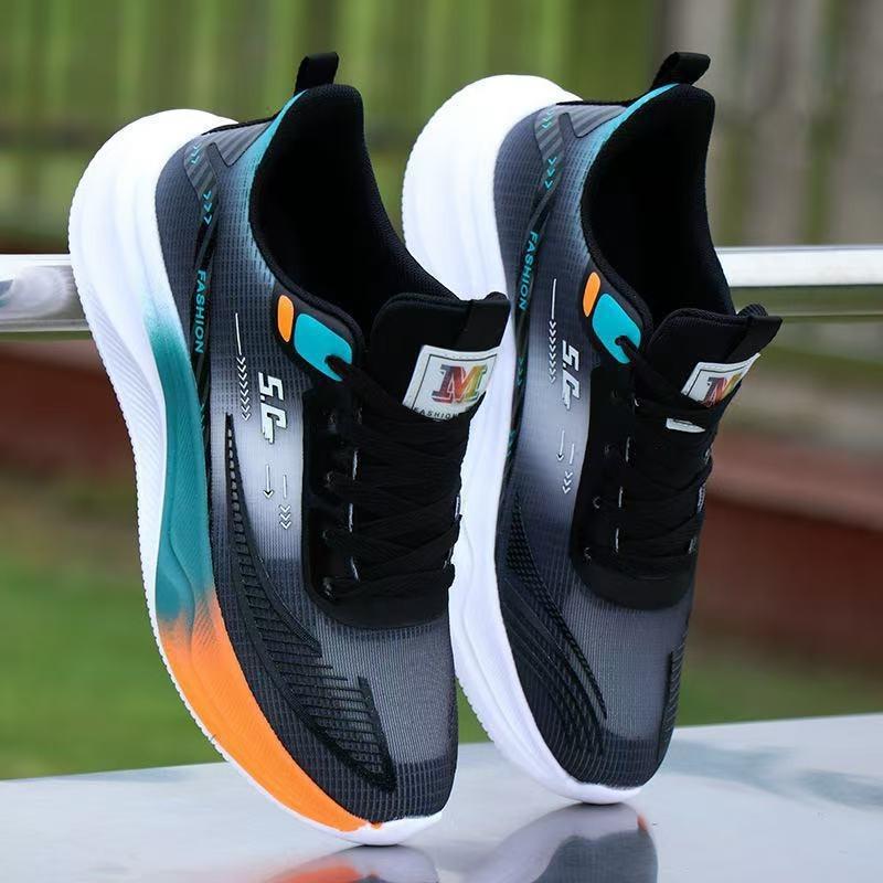 Mesh shoes men's shoes running shoes spring and autumn breathable sports shoes casual students men's casual shoes lightweight and trendy