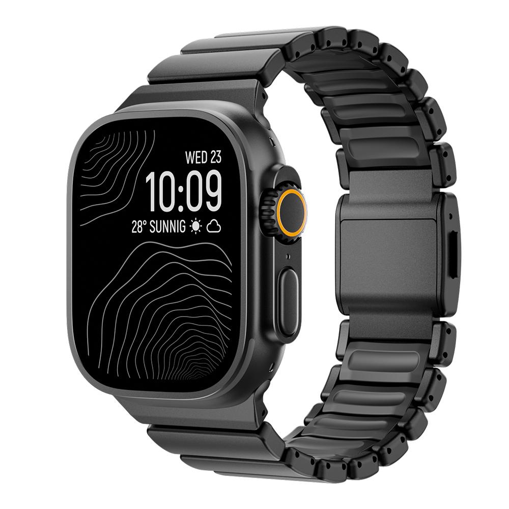 Magnetic Titanium+Silicone Bracelet for Apple Watch