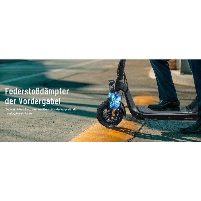 Scooter électrique JOYOR C10E certifiée ABE - Moteur 500 W - Batterie 48 V--10,4 Ah - Pneus 10 pouces - Noir