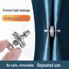 Magnetic Curtain Tieback Buckle: Light Blocking, Removable, Strong Male-Female Snap Closure