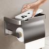 No-Drill Wall-Mounted Aluminum Bathroom Tissue and Toilet Paper Holder