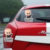 Autocollant d'avertissement pour voiture Bébé à bord Ensemble d'autocollants pour voiture Design Boss Baby Autocollant Imperméable pour Vitre de Voiture Avis de Sécurité 1/2 PIÈCES