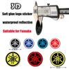 Motorrad Aufkleber für Yamaha 3D Logo Reflektierend Geeignet für Xunying Qiaoge I125 Modifiziertes Rennauto Weicher Klebstoff Dekor