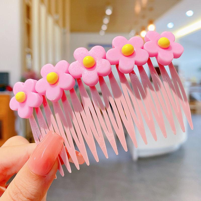 Mode Kinder Haarnadel Kleine Mädchen Pony Gebrochenes Haar Haarnadeln Mädchen Candy Farbe Süße Nette Einsatz Kamm Frauen Haar Zubehör