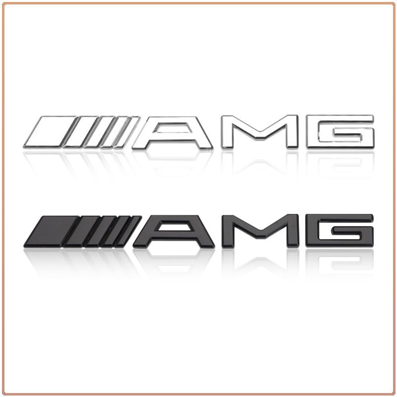 Set of 1 3D Rear Car Body Sticker AMG Emblem Badge Decal Label For Mercedes-Benz C500 C200 C300 A B C E GLA CLA GLK GL ML GLE Class Car Accessories