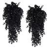 Black Artificial Vines Plants Plastic Leaf Fake Plants New Hanging Plants Halloween Decoration