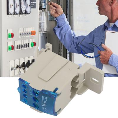 Din Ray Terminal Bloğu Dağıtım Kutusu Elektrik Kablo Bağlantısı Üniversal Güç Bağlantı Kutusu