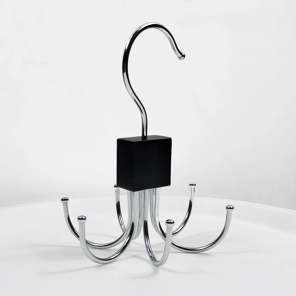 1Piece Multifunctional Hook, Multi Claw Bag Storage Hook, Tie Metal Storage Suitable for Scarves, Belts, Home Storage