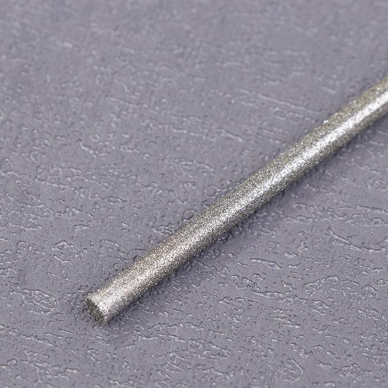 Diamond Cylindrical File 1/1.2/1.5/1.7/2.2/2.7/3.3/3.8/4.8/5.8Mm Diameter Reaming File Grinding Tool Jade Alloy Assorted File