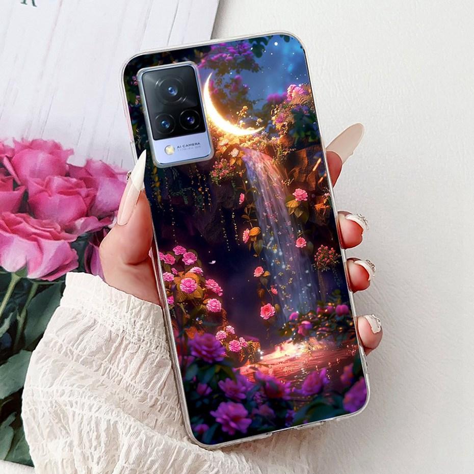 Fashion Painting Case For Vivo V21 V21e 4G 5G Soft Silicone TPU Phone Cases For Vivo V21s V21 V21E Covers Bumpers