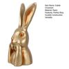 Easter Bunny Ornament Vintage Golden Resin Easter Bunny Decoration Spring Home Decor Table Centerpiece Easter Gift