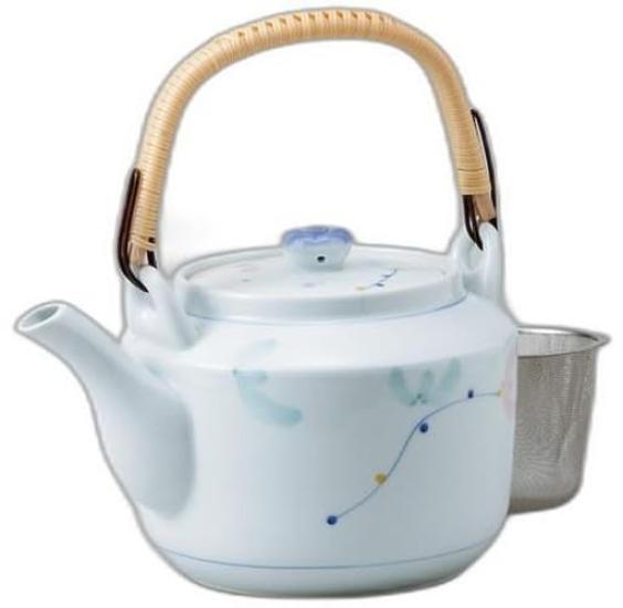

Sweet Pea 6 Earthenware Teapot x x 12cm Earthenware Teapot Setomonohonpo No. (with strainer) [14.5 14.5 1050cc]